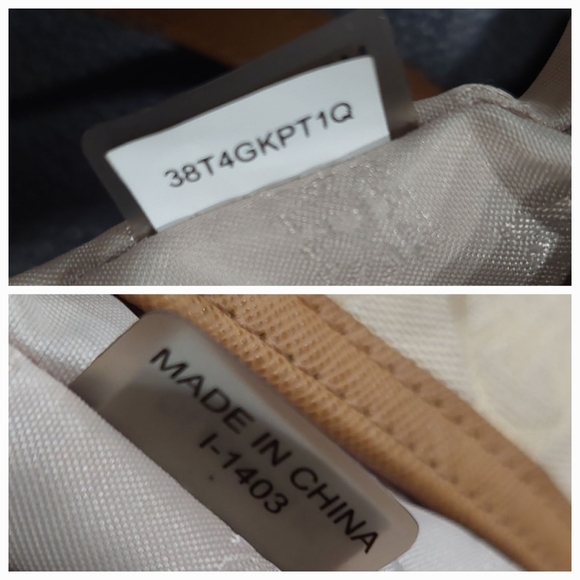 MICHAEL KORS Kempton Signature Circle Monogram Fabric and Leather Tote Bag - Picture 14 of 14